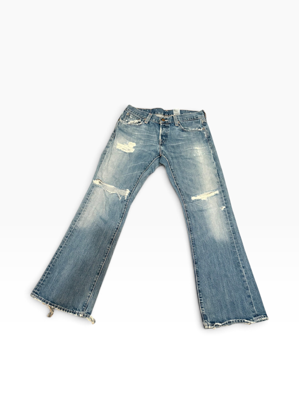 VTG Y2K Levi's Premium Distressed Bootcut Jeans Fits W30 Tag 31x30 Women's 6-8